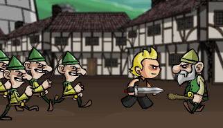 Larry - Gnomergeddon: azione scorrevole, combattimento, spade, gnomi