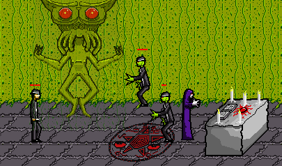 Il Rito - Leave Cthulhu Alone: difesa, zombie, pixel