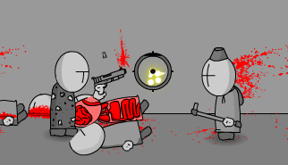 Madness Deathwish 2: madness, sparatutto, stickman