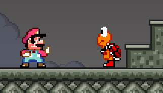 Mario Combat: super mario, combattimento, console, arcade