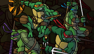 Teenage Mutant Ninja Turtles: azione scorrevole, tartarughe, ninja turtles, combattimento