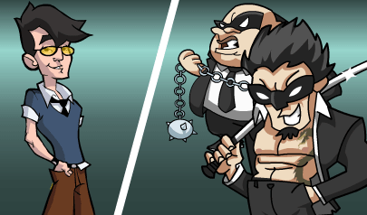 Ninja vs Mafia Deluxe: combattimento a turni, mafia, ninja