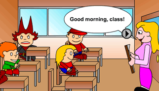 Pico's School: pico, scuola, studenti, punta e clicca