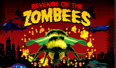 Revenge of the Zombees: zombie, distruttivi, pixel, azione scorrevole