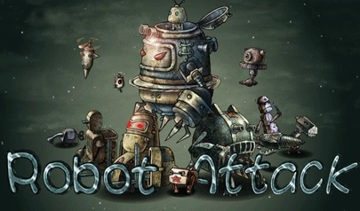La Rivolta dei Robots - Robot Attack: robot, torrette, difesa