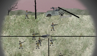 Snipedown: cecchino, battaglia, bersaglio, soldati