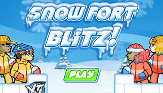 Snow Fort Blitz!: worms, invernali, neve