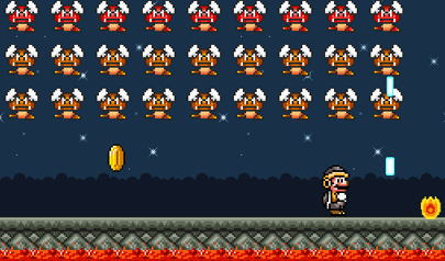 Super Mario Invaders: siper mario, space invaders, arcade, pixel