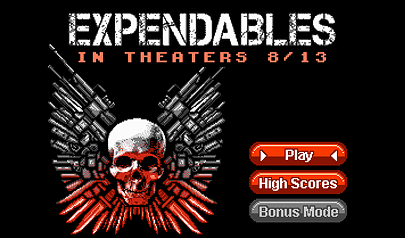 The Expendables: azione scorrevole, film, pixel