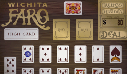 Wichita Faro: carte