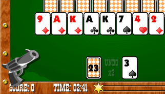 Solitari dello Sceriffo - Sheriff Tripeak: carte, solitario