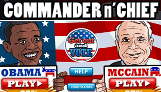 Obama VS McCain - Commander n' Chief: politici, sparatutto, bersaglio, obama