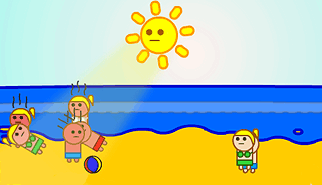 I Raggi Solari - SunBurn: sole, estate, spiaggia, bruciare, abbronzatura