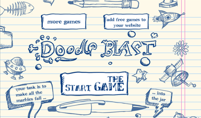 Gli Scarabocchi - Doodle Blast: disegno col mouse, disegnati, fisica, ragionamento
