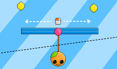 Orange Gravity: fisica, ragionamento, disegno col mouse