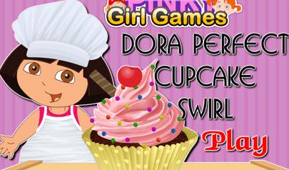 Gioca a Dora Perfect Cupcake Swirl