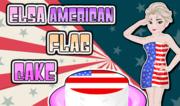 Elsa American Flag Cake