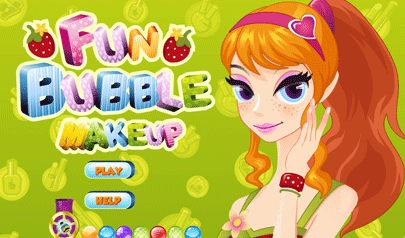 Fun Bubble Makeup: puzzle bobble, girls, makeup