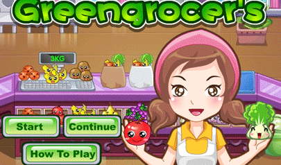 La Fruttivendola - Greengrocer's: girls, bancone, negozio,