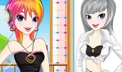 Super DJ Makeover: girls, dressup, makeup