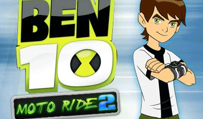 Ben 10 Moto Ride 2:  ben 10, cartoon network, cartoons, moto, tragitto