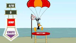 I lanci col paracadute di Duffy Duck: cartoons, looney tunes, daffy duck, paracadute, paracadutismo