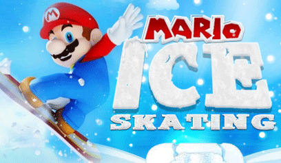 Mario Ice Skating: super mario, snowboard, invernali, neve