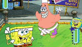 Spongebob Bust Up: spongebob, cartoons, combattimento, lotta, picchiaduro, karate