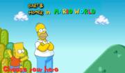 Bart e Homer in Mario World