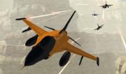 Orange Jet Fighter