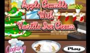 Apple Crumble with Vanilla Ice Cream
