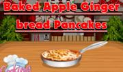 Baked Apple Gingerbread Pancakes
