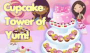 Cupcake Tower of Yum: girls, torte, cupcake, decorare, dolci