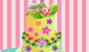 Flamboyant Flower Cake Decor