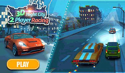 3D Night City - 2 Player Racing